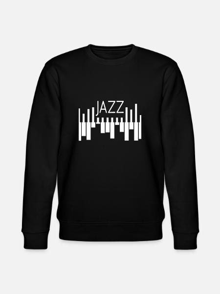 Jazz Piano - Stanley/Stella CHANGER Unisex Organic Sweatshirt - black