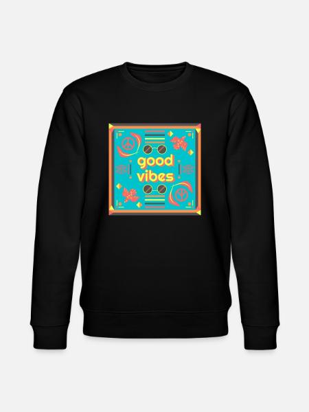 GOOD VIBES - Stanley/Stella CHANGER Unisex Organic Sweatshirt - black