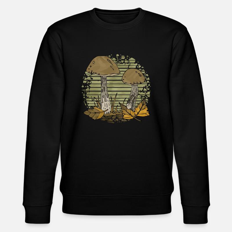 Champignons - Sweat bio CHANGER Stanley/Stella Unisexe - noir