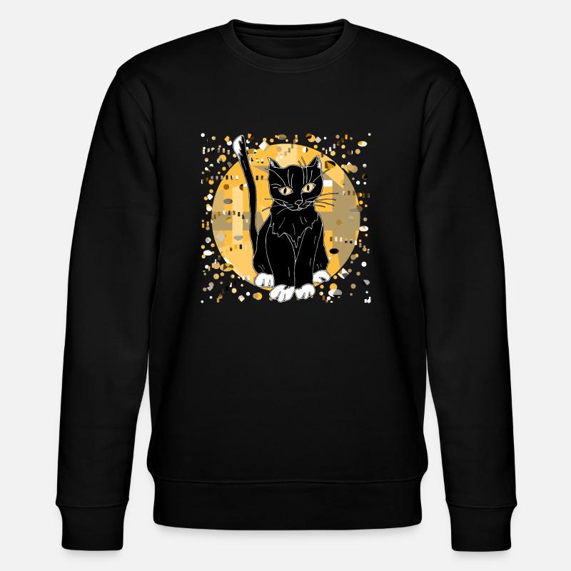 Katze - Stanley/Stella Unisex Bio-Sweatshirt CHANGER  - Schwarz