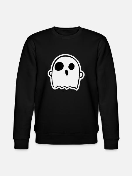 Cute Ghost - Stanley/Stella Unisex Bio-Sweatshirt CHANGER - Schwarz