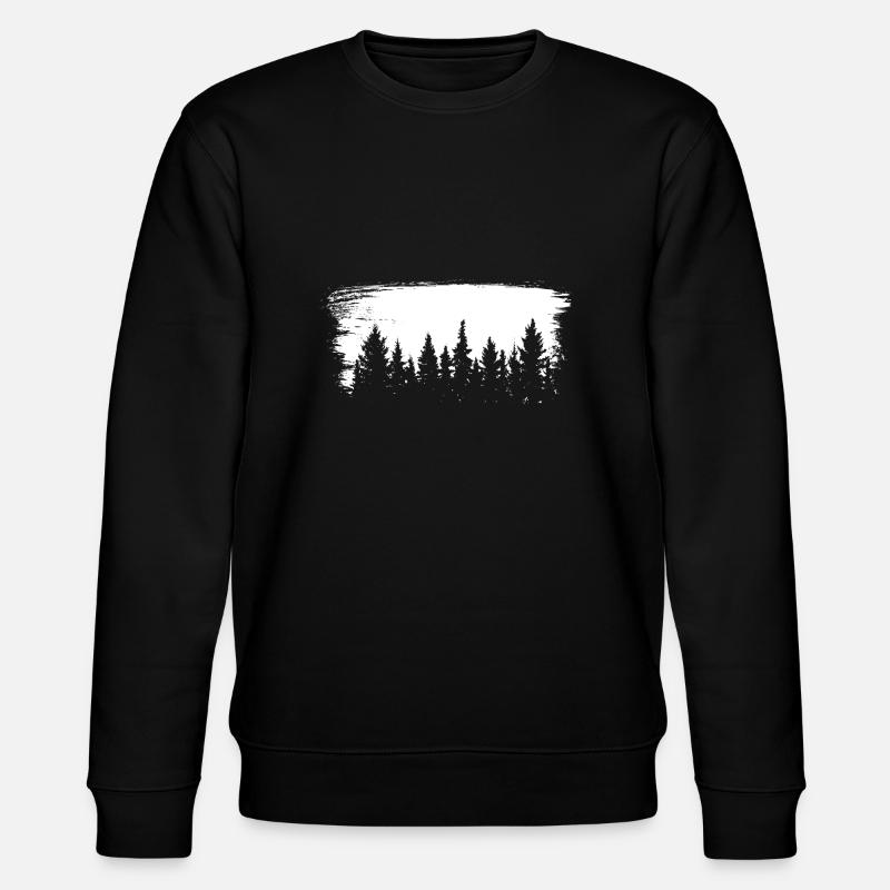 White forest - Stanley/Stella CHANGER Unisex Organic Sweatshirt - black