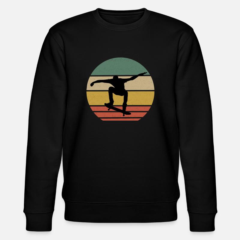 Skateboard - Stanley/Stella Unisex Bio-Sweatshirt CHANGER  - Schwarz