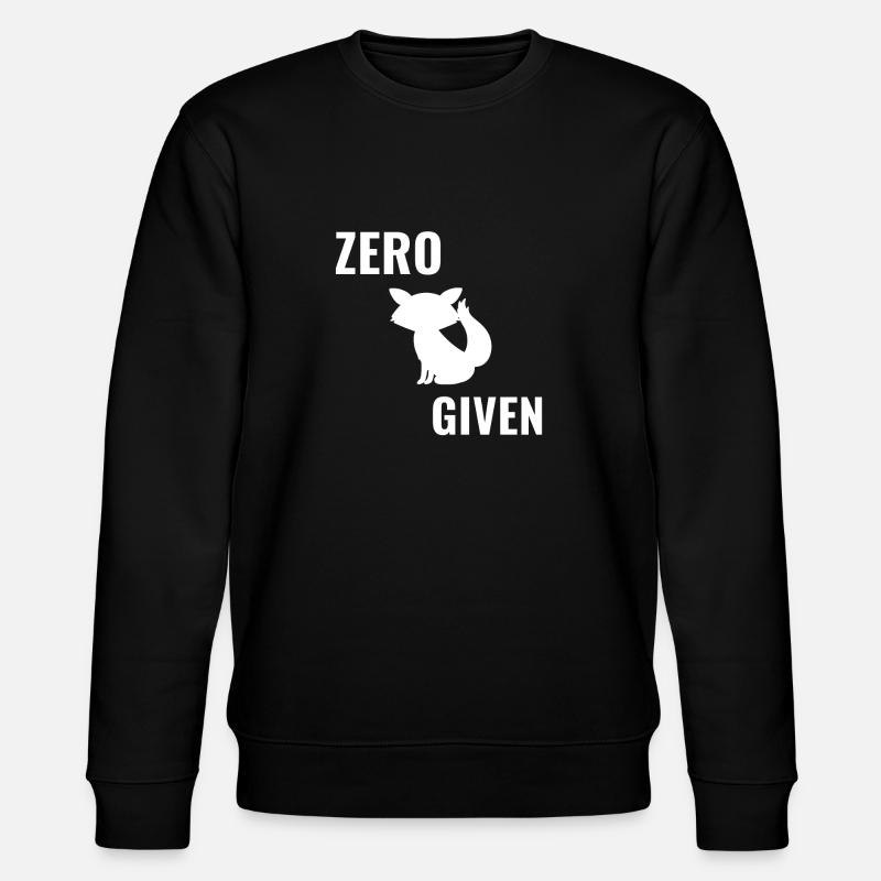 Zero fox given - Stanley/Stella CHANGER Unisex Organic Sweatshirt - black