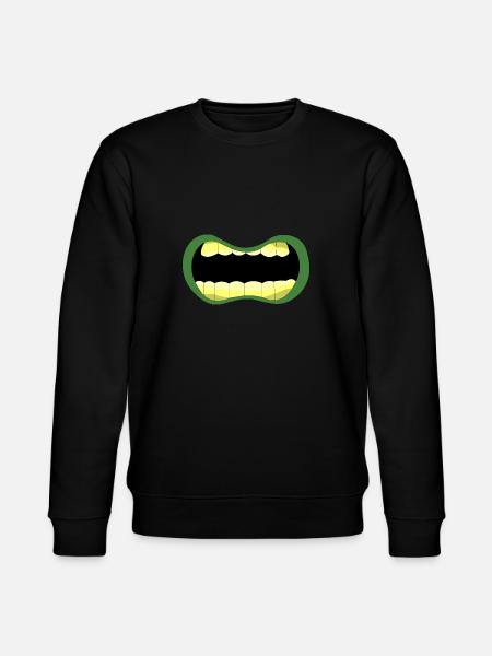 Zombie mouth - Stanley/Stella CHANGER Unisex Organic Sweatshirt - black
