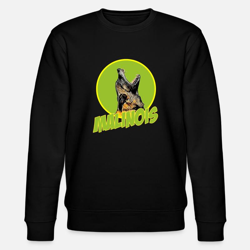Malinois - Stanley/Stella Unisex Bio-Sweatshirt CHANGER  - Schwarz