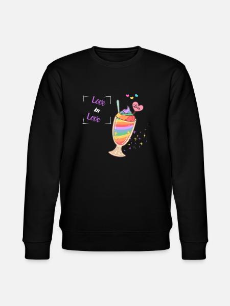 Love is Love - Stanley/Stella CHANGER Unisex Organic Sweatshirt - black