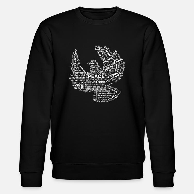 Peace - Stanley/Stella CHANGER Unisex Organic Sweatshirt - black