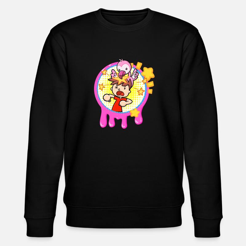 Flamingo Slime Cartoon - Sweat bio CHANGER Stanley/Stella Unisexe - noir