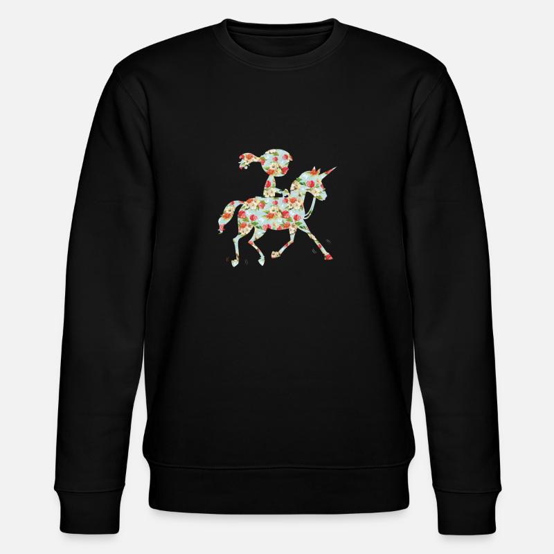 Pony pilot - Stanley/Stella CHANGER Unisex Organic Sweatshirt - black