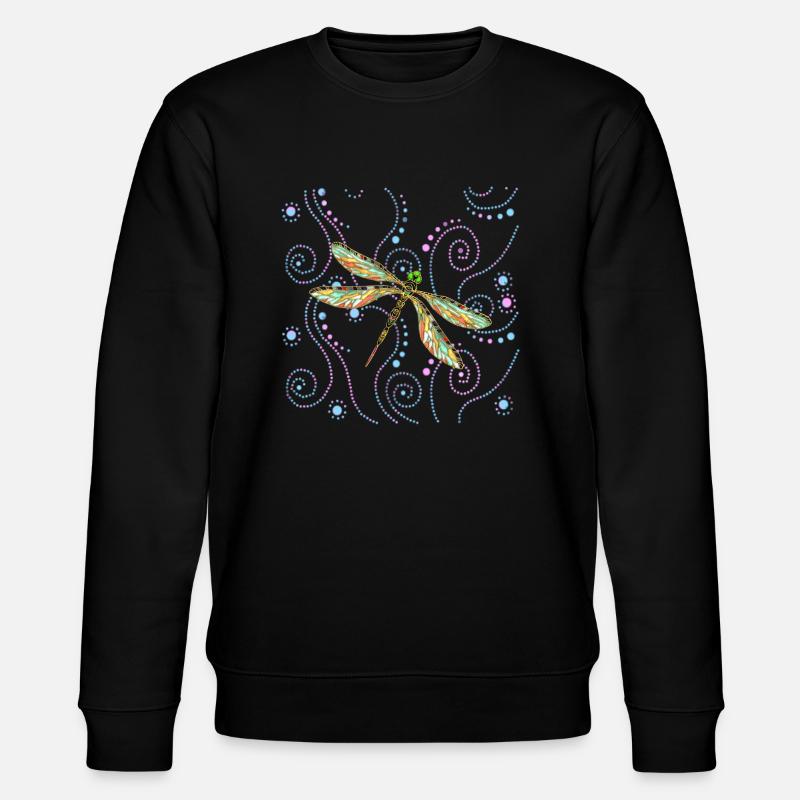 Libelle - Stanley/Stella Unisex Bio-Sweatshirt CHANGER  - Schwarz