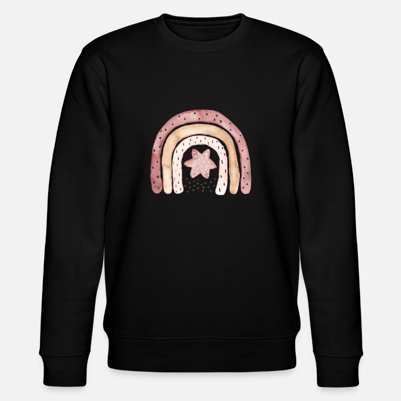 Rainbow boho café marron - Sweat bio CHANGER Stanley/Stella Unisexe - noir