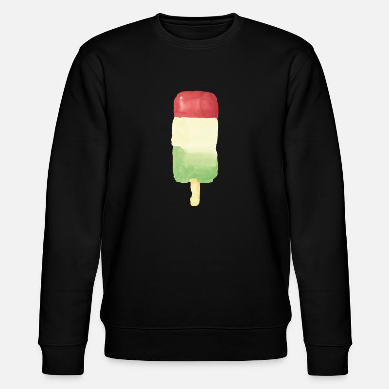 Glace striée 2 - Sweat bio CHANGER Stanley/Stella Unisexe - noir