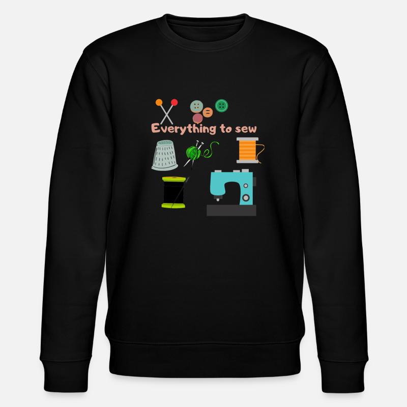 EVEYTHING IN SEW - Stanley/Stella Unisex Bio-Sweatshirt CHANGER  - Schwarz
