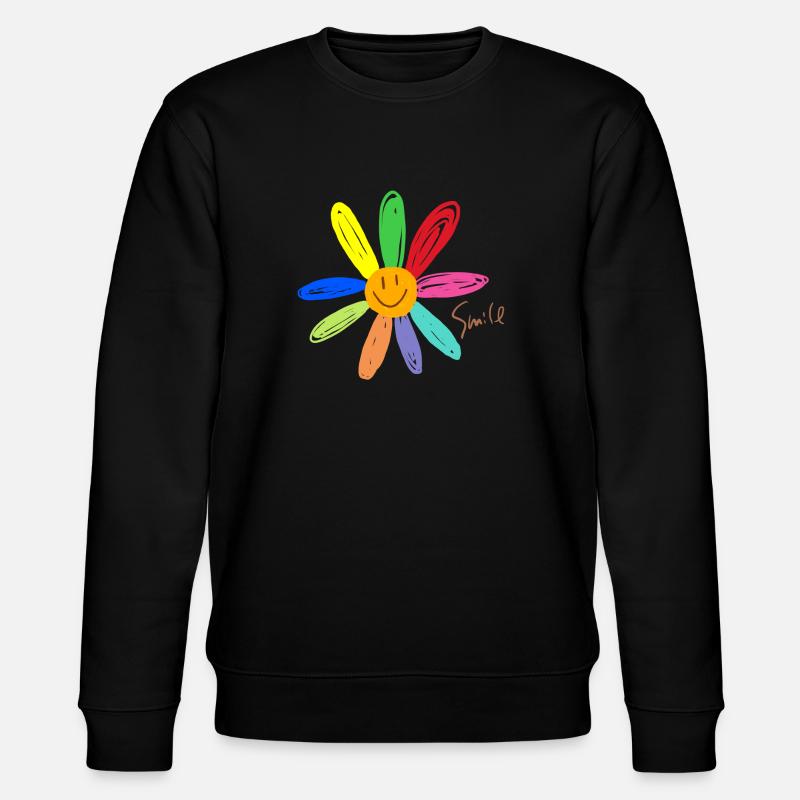 Fleur de sourire - Sweat bio CHANGER Stanley/Stella Unisexe - noir