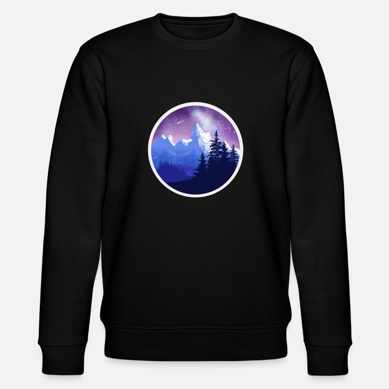 Bergfrieden - Stanley/Stella Unisex Bio-Sweatshirt CHANGER  - Schwarz