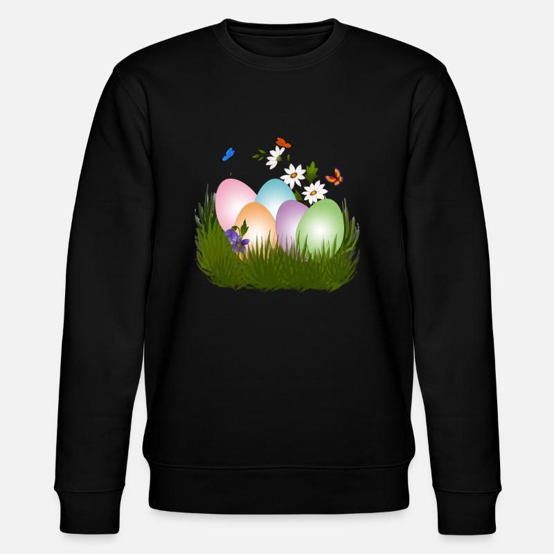 Ostereier-Jagd - Stanley/Stella Unisex Bio-Sweatshirt CHANGER  - Schwarz