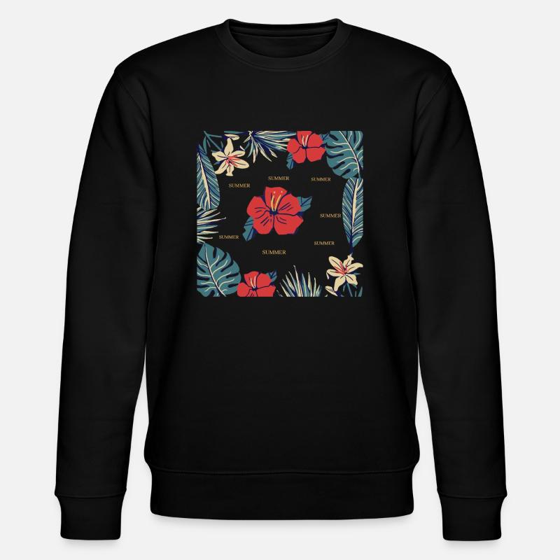 Sommer, Sommer, Sommer - Stanley/Stella Unisex Bio-Sweatshirt CHANGER  - Schwarz