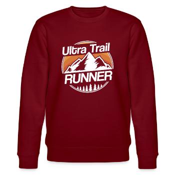 Ultra Running Trails Vintage Ultra Trail Runner - Sweat bio CHANGER Stanley/Stella Unisexe - bordeaux - Devant - Nik (191cm) & Marisol (170cm)