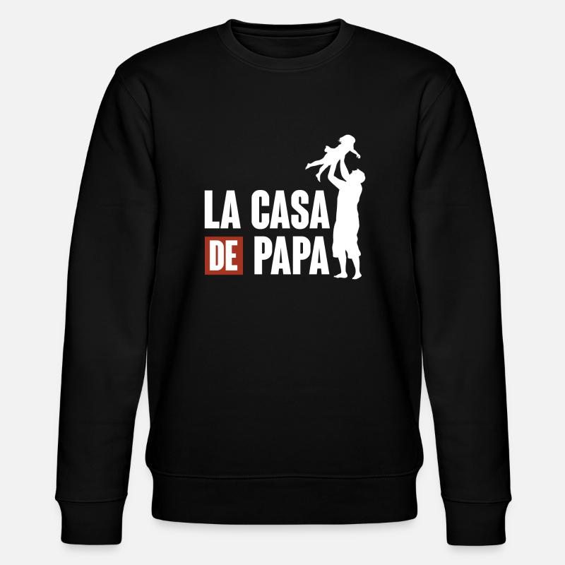 Dad's casa - Stanley/Stella CHANGER Unisex Organic Sweatshirt - black