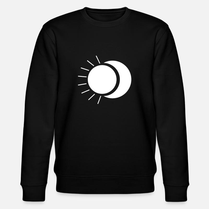 Sonne und Mond - Stanley/Stella Unisex Bio-Sweatshirt CHANGER - Schwarz