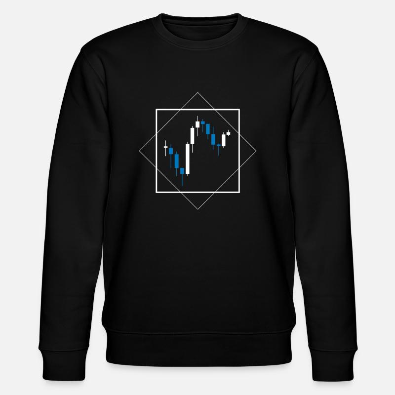 Trading Chart - Stanley/Stella Unisex Bio-Sweatshirt CHANGER  - Schwarz
