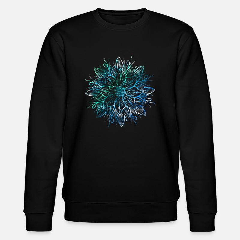 Mandala - Bleu - Sweat bio CHANGER Stanley/Stella Unisexe - noir