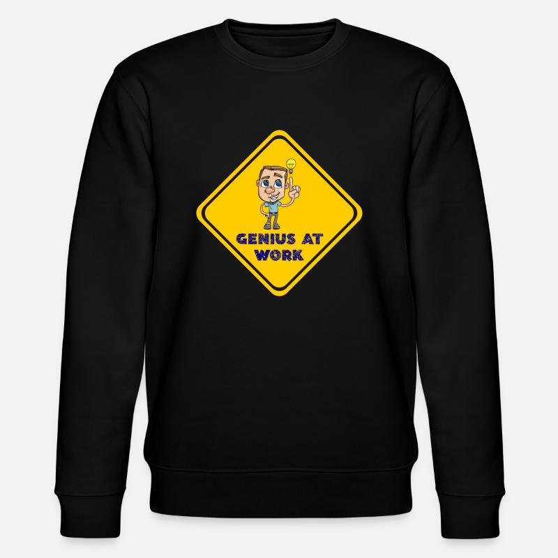 Der geniale Nerd - Stanley/Stella Unisex Bio-Sweatshirt CHANGER  - Schwarz