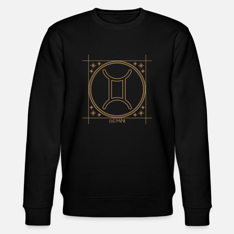 Zwillinge Sternzeichen Horoskop Astrologie - Stanley/Stella Unisex Bio-Sweatshirt CHANGER  - Schwarz