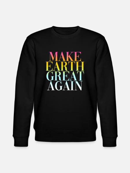 make earth great again - Stanley/Stella Unisex Bio-Sweatshirt CHANGER - Schwarz
