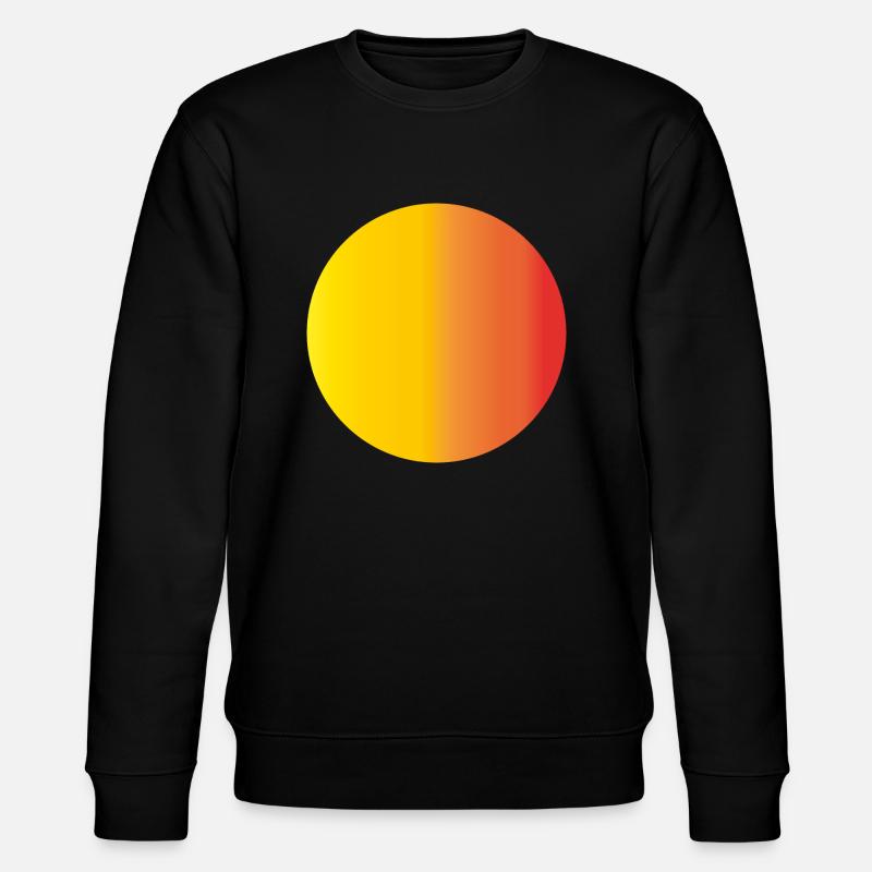 Sonne mit Farbverlauf 02 - Stanley/Stella Unisex Bio-Sweatshirt CHANGER  - Schwarz