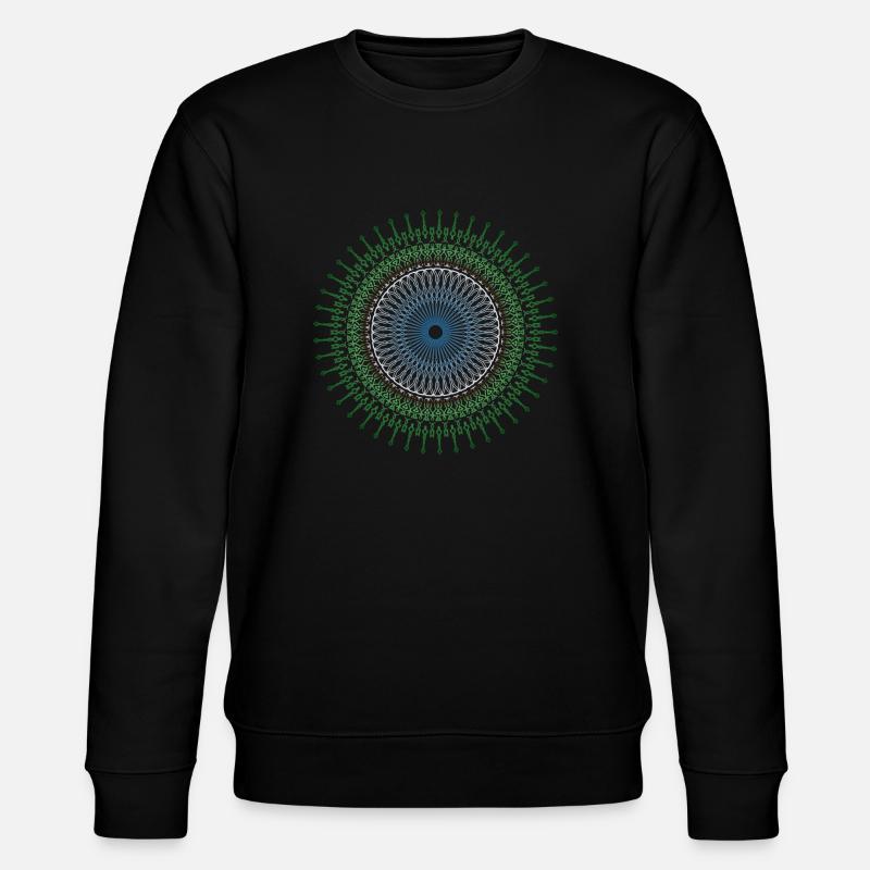 Mandala - Stanley/Stella Unisex Bio-Sweatshirt CHANGER  - Schwarz