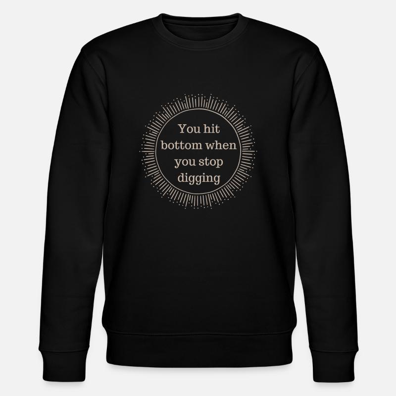 Wenn Sie den Boden erreichen - Stanley/Stella Unisex Bio-Sweatshirt CHANGER  - Schwarz
