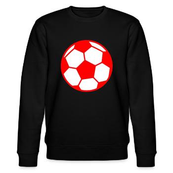 Football red white - Stanley/Stella CHANGER Unisex Organic Sweatshirt - black - Front - Nik (191cm) & Marisol (170cm)