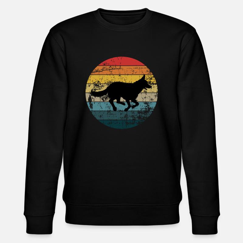 Deutscher Schäferhund - Stanley/Stella Unisex Bio-Sweatshirt CHANGER  - Schwarz