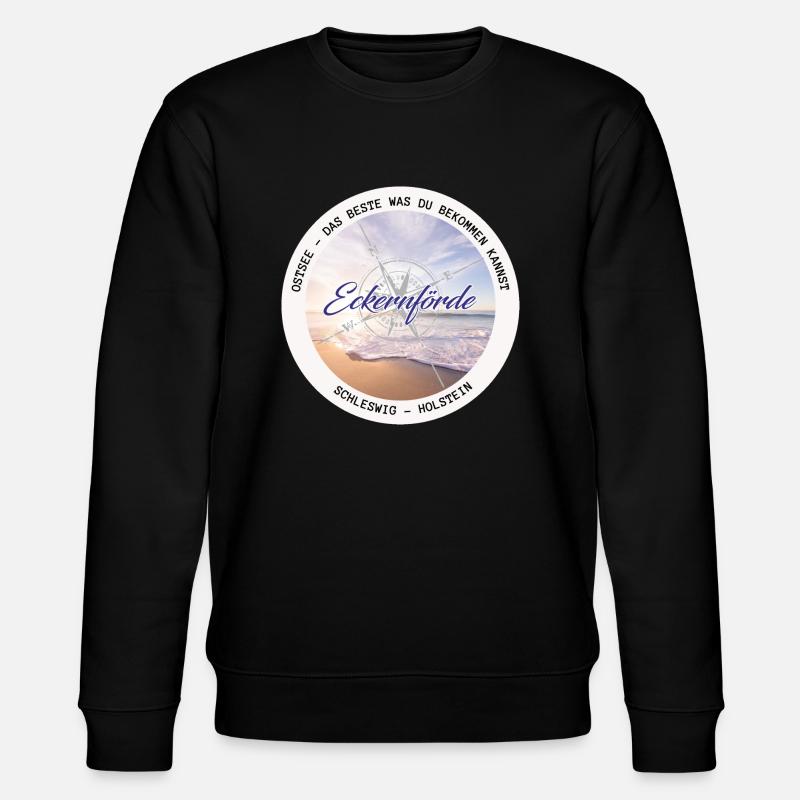 Eckernförde - Ostsee - Stanley/Stella Unisex Bio-Sweatshirt CHANGER  - Schwarz