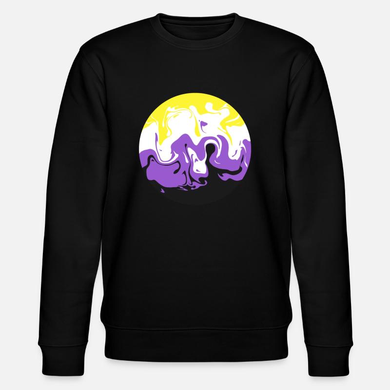 Non Binary Swirl - Sweat bio CHANGER Stanley/Stella Unisexe - noir