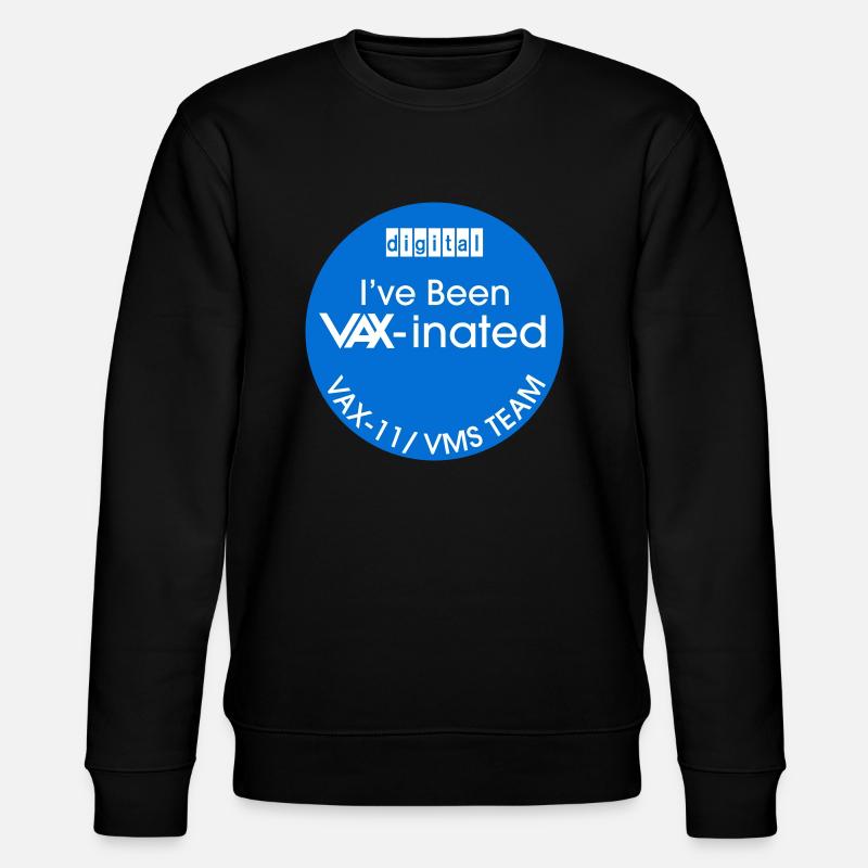 VAX-inated - Stanley/Stella CHANGER Unisex Organic Sweatshirt - black