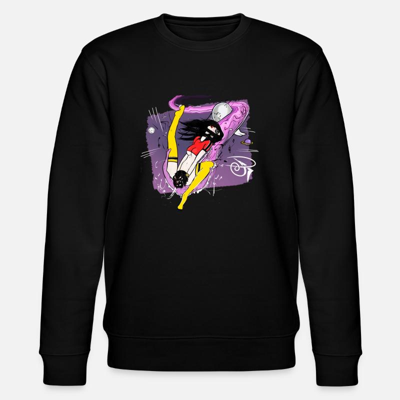 Chatte de l’espace - Sweat bio CHANGER Stanley/Stella Unisexe - noir