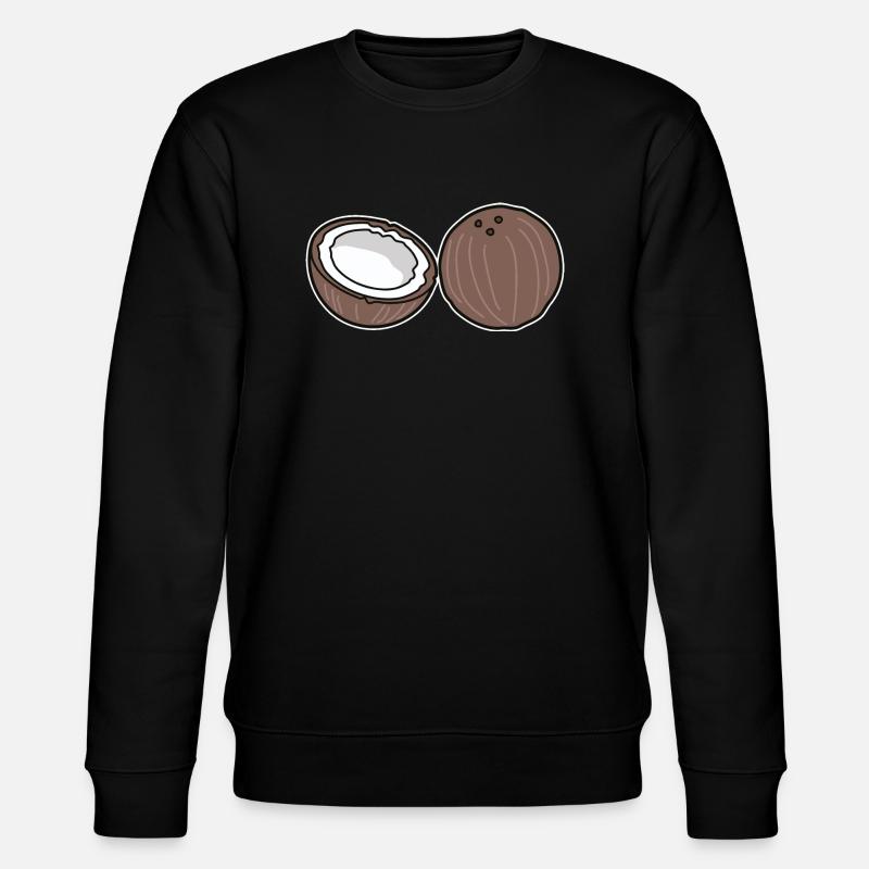 Kokosnuss - Stanley/Stella Unisex Bio-Sweatshirt CHANGER  - Schwarz