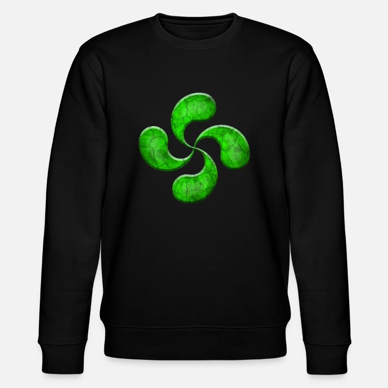 GRÜNER LAUBURU - Stanley/Stella Unisex Bio-Sweatshirt CHANGER  - Schwarz
