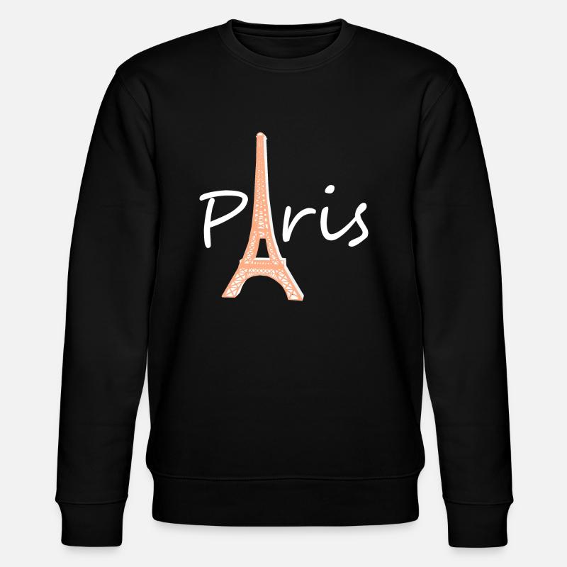 Paris Eiffelturm Frankreich - Stanley/Stella Unisex Bio-Sweatshirt CHANGER  - Schwarz
