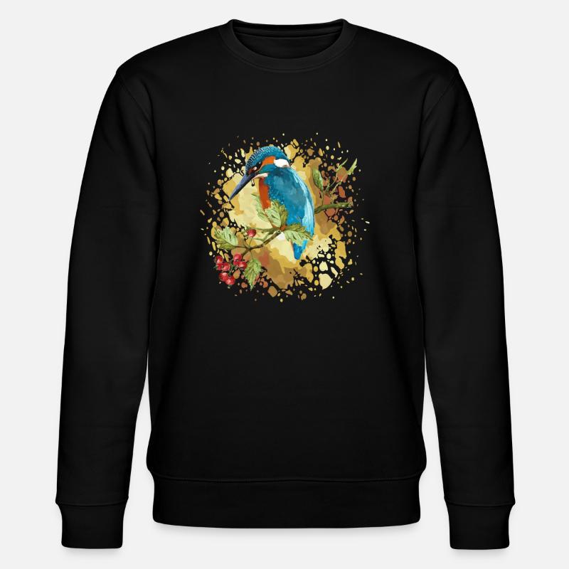 Bunter Vogel - Stanley/Stella Unisex Bio-Sweatshirt CHANGER  - Schwarz