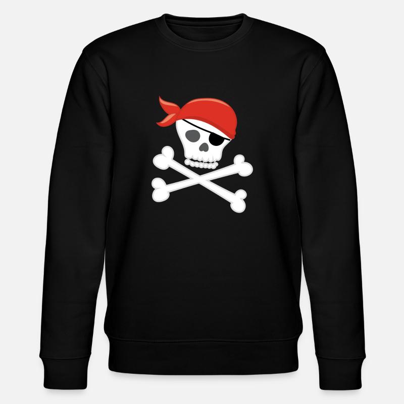 PIRATE - Stanley/Stella Unisex Bio-Sweatshirt CHANGER  - Schwarz