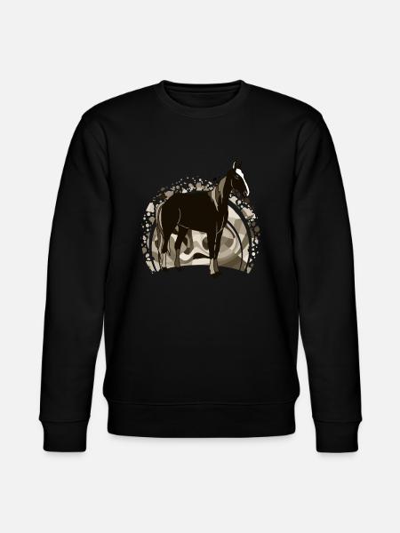 Pferd - Stanley/Stella Unisex Bio-Sweatshirt CHANGER - Schwarz