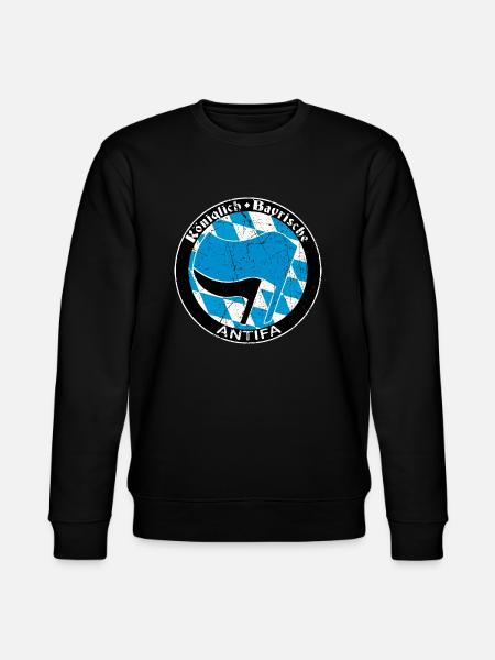 antifa - Stanley/Stella Unisex Bio-Sweatshirt CHANGER  - Schwarz