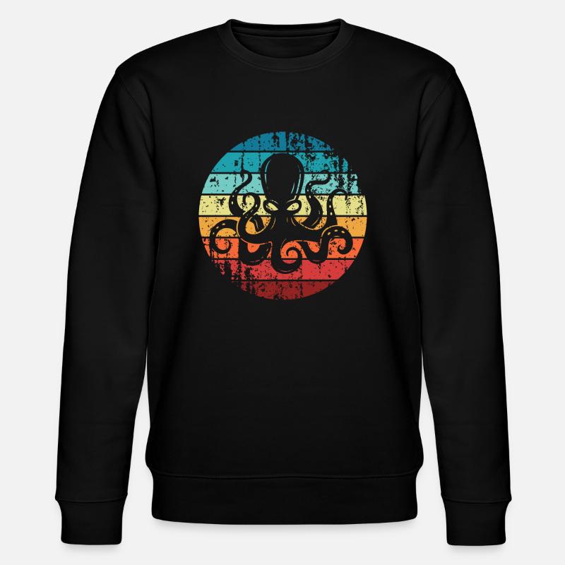 octopus octopuses squid squid - Stanley/Stella CHANGER Unisex Organic Sweatshirt - black