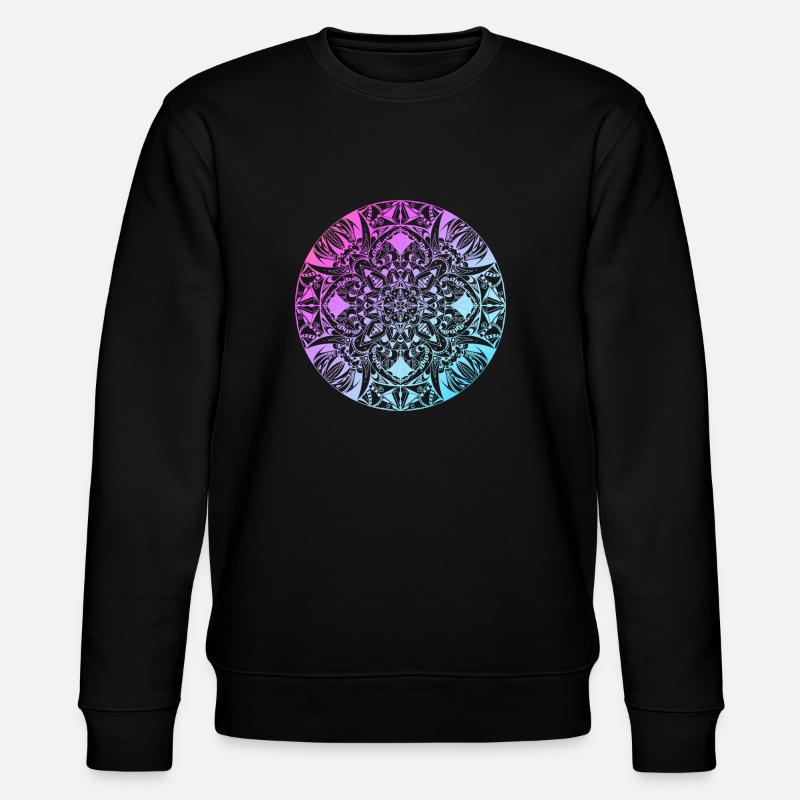 Mandala - Stanley/Stella Unisex Bio-Sweatshirt CHANGER  - Schwarz