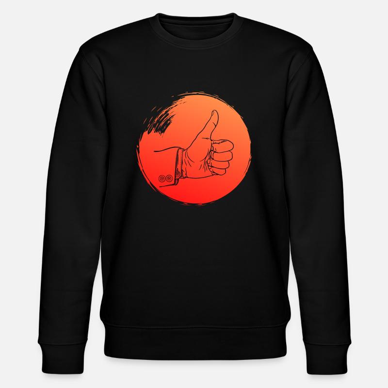 Daumen hoch - Stanley/Stella Unisex Bio-Sweatshirt CHANGER  - Schwarz