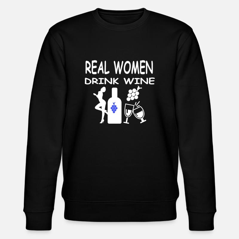 Wein - Stanley/Stella Unisex Bio-Sweatshirt CHANGER  - Schwarz